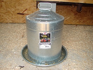 metal chicken waterer